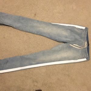 Light blue skinny jeans